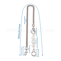 3 комплект 3-х цветных цепных ремней для сумок из цинкового сплава&nbsp;FIND-GN0001-23