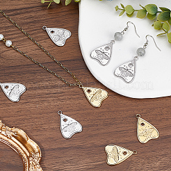 20 шт. подвески из нержавеющей стали 304 двух цветов&nbsp;STAS-SC0007-62