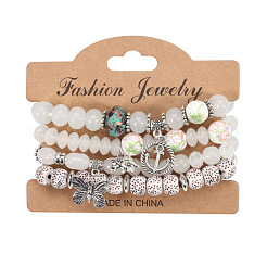 4 set di bracciali con ciondoli in lega&nbsp;WG8E884-01