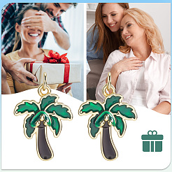 Кулоны с эмалью из латуни&nbsp;KK-BBC0020-19