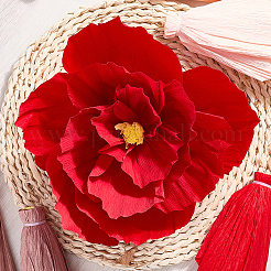 6 шт. искусственные цветы из гофрированной бумаги&nbsp;DIY-WH20007-272B
