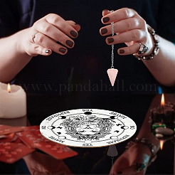 Ahademaker 1pc Cone/Spike/Pendel natürliche Rosenquarz-Stein-Anhänger&nbsp;DIY-GA0004-24I