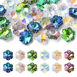 30 шт. гальванические стеклянные подвески&nbsp;EGLA-YW0005-23