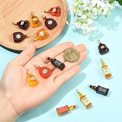 9шт 9 стиля прозрачные подвески из смолы&nbsp;RESI-YW0005-85