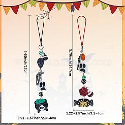 Набор для самостоятельного изготовления ремней для мобильного телефона на тему Хэллоуина&nbsp;DIY-SC0032-67