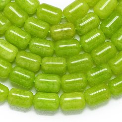 Натуральный Malaysia нефритовые бусы пряди&nbsp;G-B165-EM-8x12mm