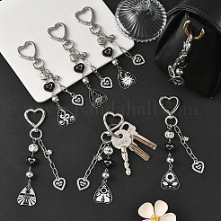 Decorazioni pendenti in lega e acrilico&nbsp;HJEW-YW00410-01