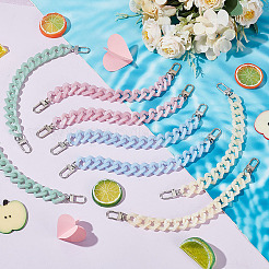 8 Stück 4 Farben Acryl-Stiefelriemenketten&nbsp;FIND-GO00003