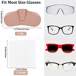 Футляр для очков из искусственной кожи&nbsp;AJEW-CN0003-59D