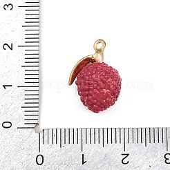 Pendentifs en émail en alliage de fruits&nbsp;ENAM-P264-02H-G