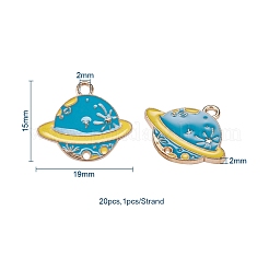20 шт. 14 стильные подвески из светлого золотого сплава с эмалью&nbsp;ENAM-YW0001-74