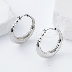 Boucles d'oreilles créoles en acier inoxydable 304&nbsp;HU3505