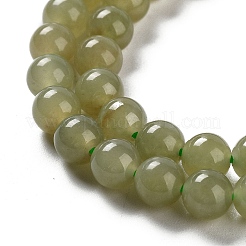 Brins de perles de jade néphrite naturelle/jade hétien&nbsp;G-NH0005-030D