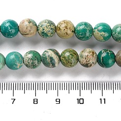 Нити бусин из окрашенного натурального регалита/императорской яшмы/морского осадка яшмы&nbsp;X-G-B124-C01-10