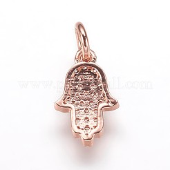 Pendentifs en laiton avec zircone cubique micro pave&nbsp;ZIRC-K070-32RG