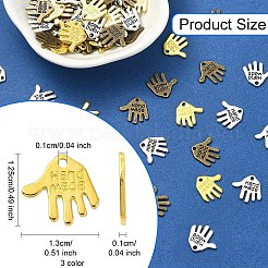 120 шт. 3 цвета подвески из сплава в тибетском стиле&nbsp;TIBEP-YW0001-94