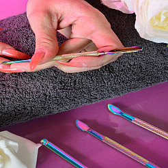 3 шт. 3-х стильный двухголовый пушер из нержавеющей стали 430&nbsp;MRMJ-LP0001-32