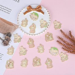 25pcs 5 pendentifs en émail en alliage de zinc de style&nbsp;ENAM-SZ0004-33