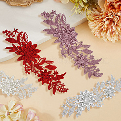 4 пара 4-х цветных полиэстеровых вышитых пайеток для костюмов&nbsp;FIND-CY0001-24