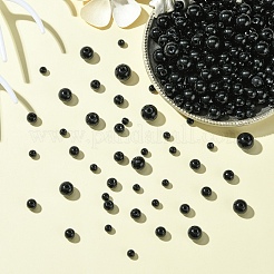 230шт 4 вида стеклянных круглых бусин&nbsp;GLAA-YW0003-74