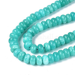 Chapelets de perles de jade blanche naturelle&nbsp;G-Q613-01F-14