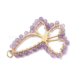 Pendenti sfaccettati di ametista naturale&nbsp;PALLOY-JF02564-02