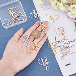 12 шт. подвески из нержавеющей стали 304 двух цветов&nbsp;STAS-UN0026-61