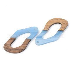 Pendentifs en résine opaque et bois de noyer&nbsp;RESI-S389-009A-C01