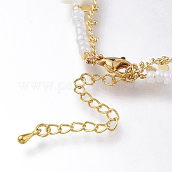 Tobilleras de doble capa&nbsp;AJEW-AN00293-02