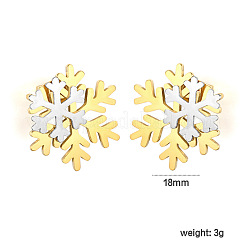 Orecchini a bottone in acciaio inossidabile 304 per donna&nbsp;WGCD618-01