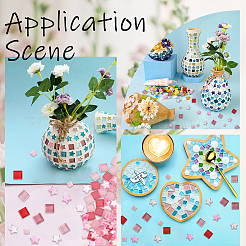 Стеклянная мозаика с градиентом цвета&nbsp;MOSA-WH0001-05D