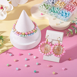 9 нити 9-х цветных антикоррозийных гальванических биконусных стеклянных бусин&nbsp;EGLA-TA0013-27