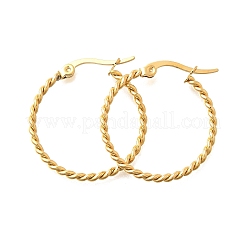 201 orecchini a cerchio in acciaio inossidabile&nbsp;EJEW-Q026-13G-B