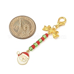 Рождественские украшения из сплава эмали&nbsp;HJEW-JM04049-01