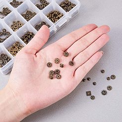 Тибетском стиле сплав Шарики прокладки&nbsp;TIBEB-PH0004-34AB