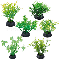 18 Stück 6 Arten von Seegras-Displaydekorationen aus Kunststoff&nbsp;DJEW-GF0001-84
