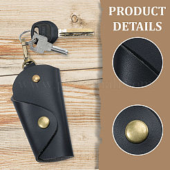 1 шт. винтажные сумки для ключей из искусственной кожи с застежками из сплава&nbsp;ABAG-GL0001-06A