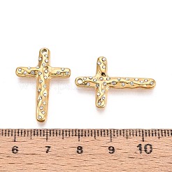 Подвески-кресты из нержавеющей стали 304 с кристаллами и стразами&nbsp;STAS-T071-16G