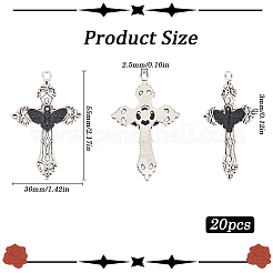 20шт. большой кулон из сплава&nbsp;FIND-SC0011-73