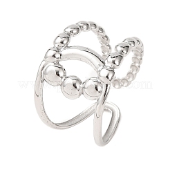 Offene Manschettenringe aus Edelstahl 304&nbsp;RJEW-P191-13P