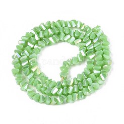 Гальванические непрозрачные стеклянные бусины&nbsp;GLAA-N022-4mm-16