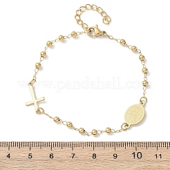 Браслеты из нержавеющей стали 304 Religion&nbsp;BJEW-F524-05B-G
