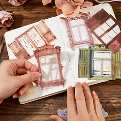 6 Set 6 Farben Fenstermotiv Haustier wasserdichte selbstklebende Aufkleber&nbsp;DIY-DC0004-09