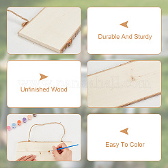 Незавершенные подвесные украшения из дерева&nbsp;AJEW-WH0258-813