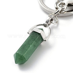 Natürlicher grüner Aventurin keychain&nbsp;KEYC-M022-03B