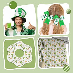 Polyesterstoff zum St. Patrick's Day&nbsp;DIY-WH0661-59A
