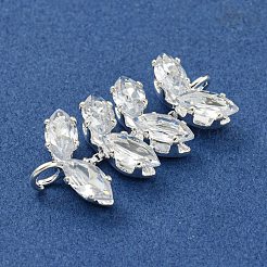 Подвески латунные горный хрусталь&nbsp;KK-I715-17S-02