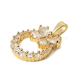 Colgante micropavé cubic zirconia de latón&nbsp;LS-KK-E804-12G-A