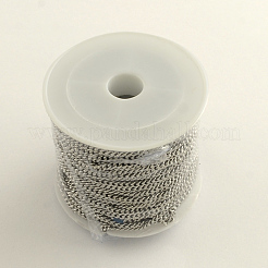 Chaînes gourmettes en acier inoxydable 304 résistant au ternissement&nbsp;CHS-R008-03