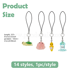 14 шт. резиновые ремешки для мобильного телефона&nbsp;HJEW-DC00072